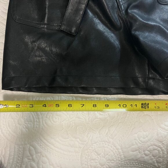 Francesca’s Collections Faux Vegan Leather Shorts - Picture 9 of 12